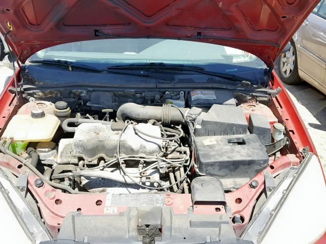 1FAFP33P51W197171 - 2001 FORD FOCUS LX RED photo 7