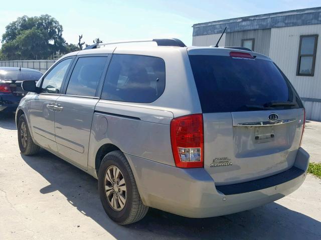 KNDMG4C78C6459873 - 2012 KIA SEDONA LX TAN photo 3