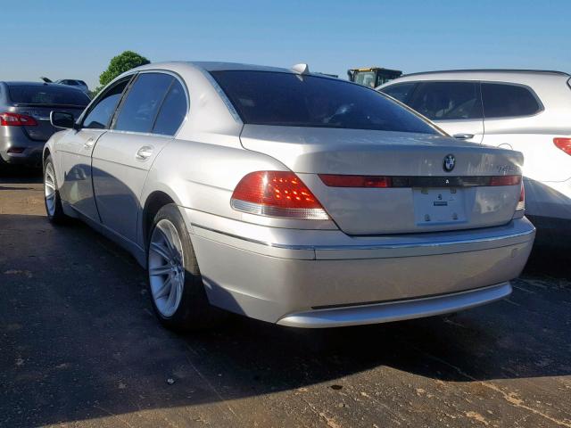 WBAGN63494DS48468 - 2004 BMW 745 LI SILVER photo 3