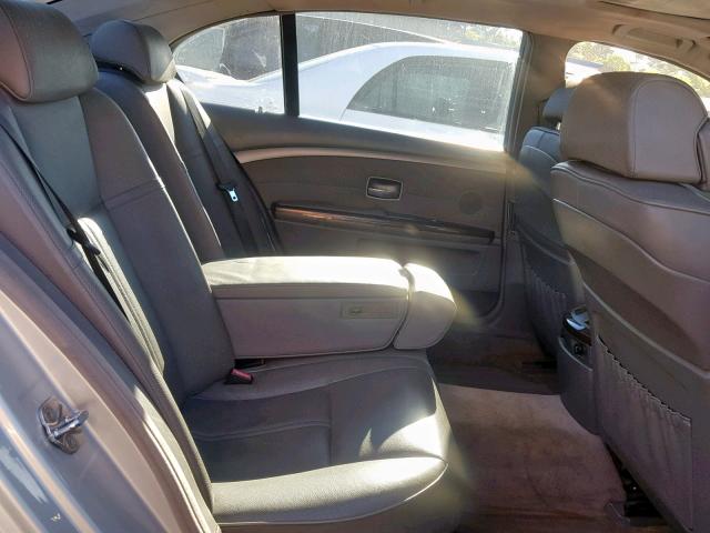 WBAGN63494DS48468 - 2004 BMW 745 LI SILVER photo 6