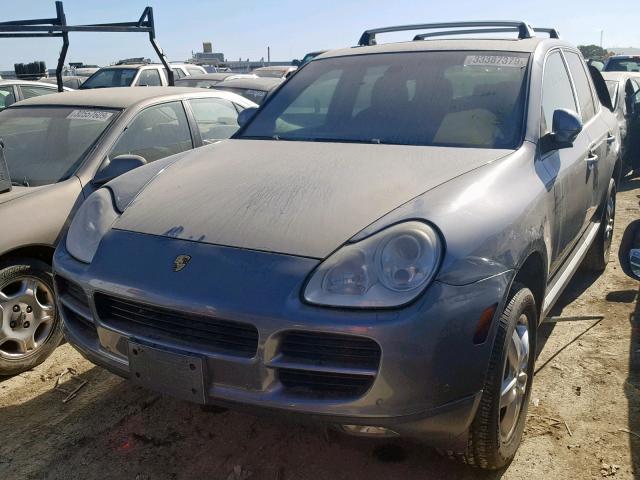 WP1AB29P04LA77108 - 2004 PORSCHE CAYENNE S GRAY photo 2