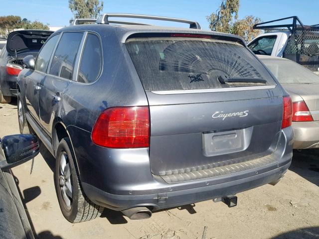 WP1AB29P04LA77108 - 2004 PORSCHE CAYENNE S GRAY photo 3