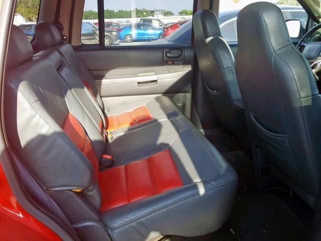 1B4HR38N22F185224 - 2002 DODGE DURANGO SP RED photo 6