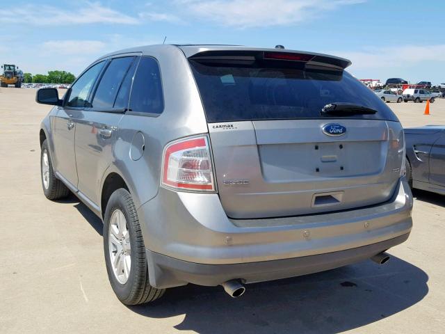 2FMDK38CX8BA57937 - 2008 FORD EDGE SEL SILVER photo 3