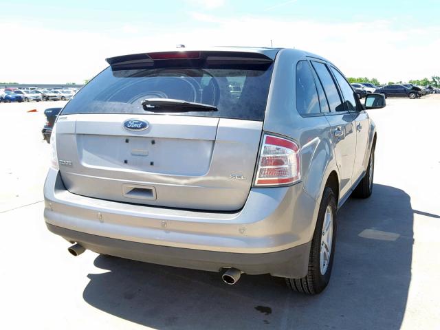 2FMDK38CX8BA57937 - 2008 FORD EDGE SEL SILVER photo 4