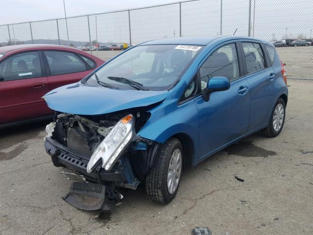 3N1CE2CP5EL369498 - 2014 NISSAN VERSA NOTE BLUE photo 2