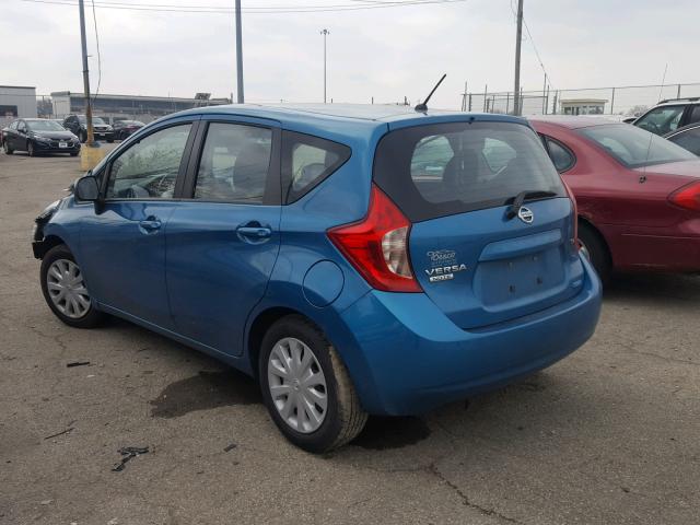 3N1CE2CP5EL369498 - 2014 NISSAN VERSA NOTE BLUE photo 3