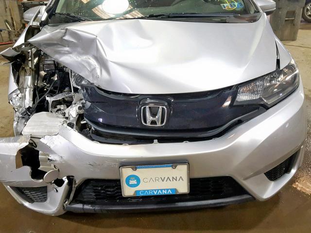 3HGGK5H54FM720351 - 2015 HONDA FIT LX SILVER photo 7