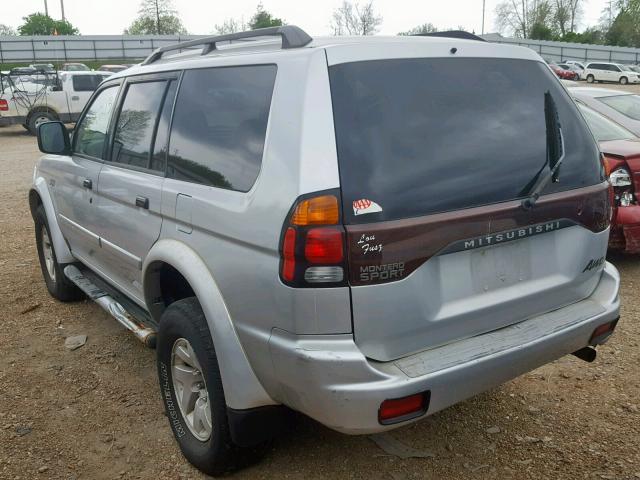 JA4MT31R03J003996 - 2003 MITSUBISHI MONTERO SP SILVER photo 3