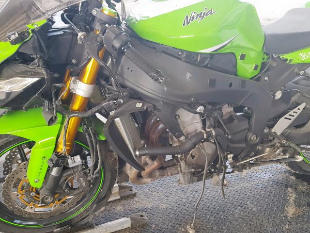 JKBZXJF16FA006077 - 2015 KAWASAKI ZX636 F GREEN photo 9