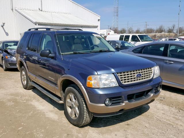 1FMZU74W64ZA09446 - 2004 FORD EXPLORER E BLUE photo 1