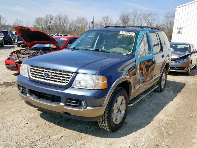 1FMZU74W64ZA09446 - 2004 FORD EXPLORER E BLUE photo 2