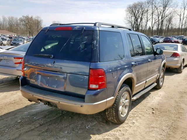 1FMZU74W64ZA09446 - 2004 FORD EXPLORER E BLUE photo 4