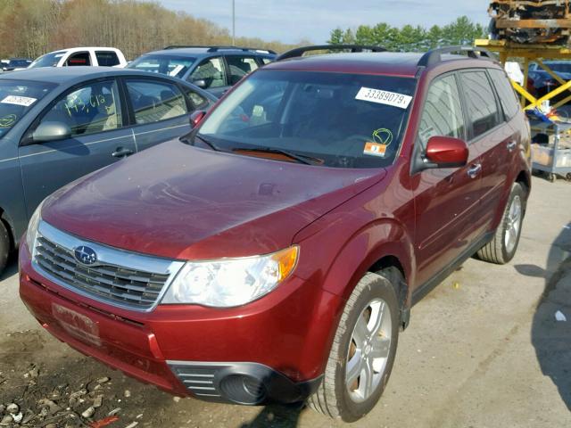 JF2SH63659H780727 - 2009 SUBARU FORESTER 2 RED photo 2
