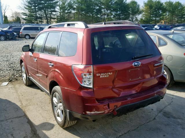 JF2SH63659H780727 - 2009 SUBARU FORESTER 2 RED photo 3