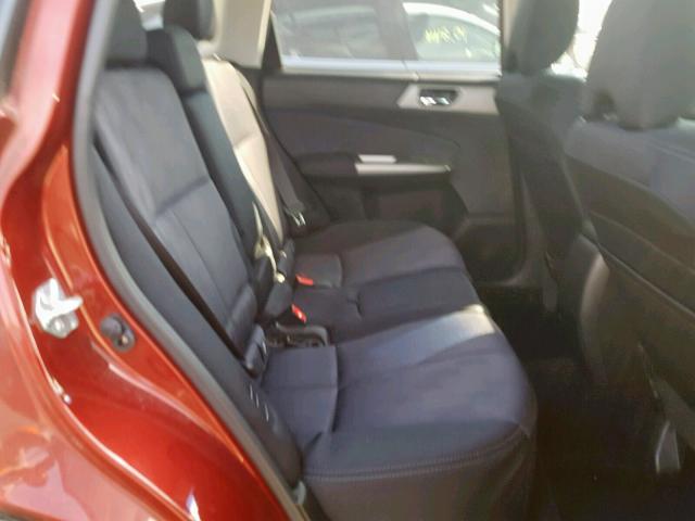 JF2SH63659H780727 - 2009 SUBARU FORESTER 2 RED photo 6