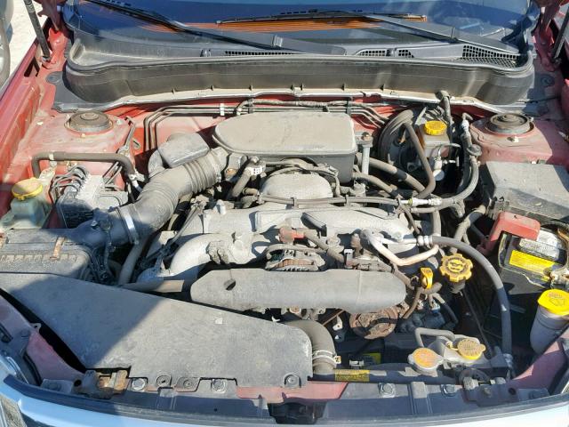 JF2SH63659H780727 - 2009 SUBARU FORESTER 2 RED photo 7
