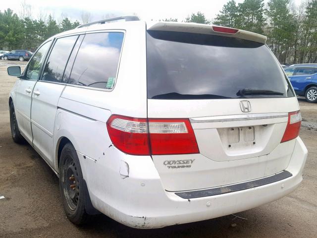 5FNRL38807B065453 - 2007 HONDA ODYSSEY TO WHITE photo 3