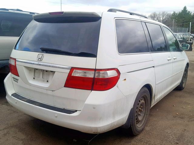 5FNRL38807B065453 - 2007 HONDA ODYSSEY TO WHITE photo 4