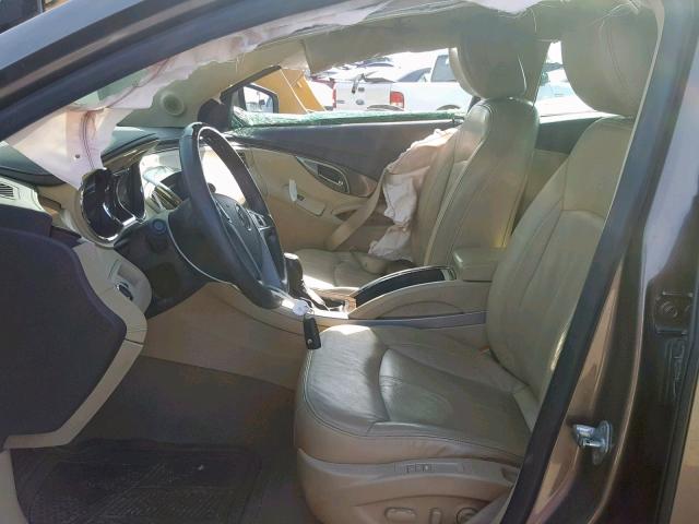 1G4GC5EG3AF322733 - 2010 BUICK LACROSSE C TAN photo 5