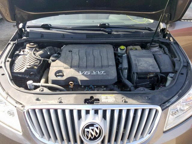 1G4GC5EG3AF322733 - 2010 BUICK LACROSSE C TAN photo 7