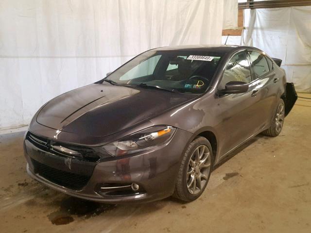 1C3CDFBB9FD150536 - 2015 DODGE DART SXT CHARCOAL photo 2