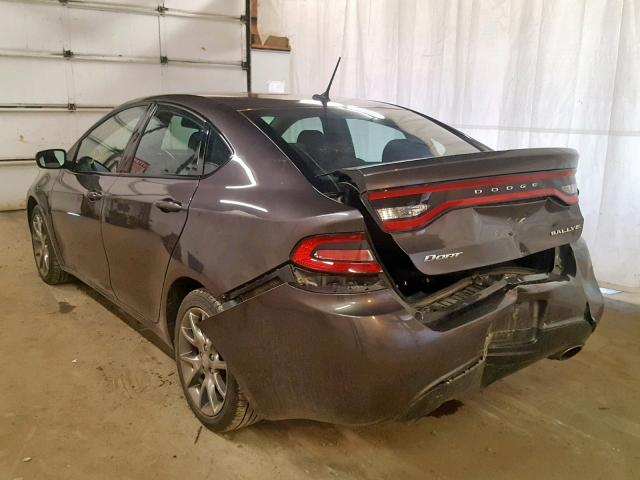 1C3CDFBB9FD150536 - 2015 DODGE DART SXT CHARCOAL photo 3