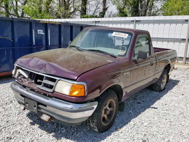 1FTCR10A5RPC23768 - 1994 FORD RANGER PURPLE photo 2