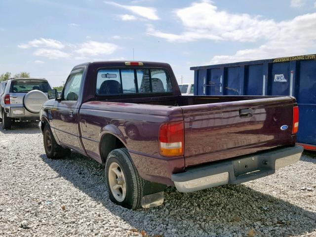 1FTCR10A5RPC23768 - 1994 FORD RANGER PURPLE photo 3