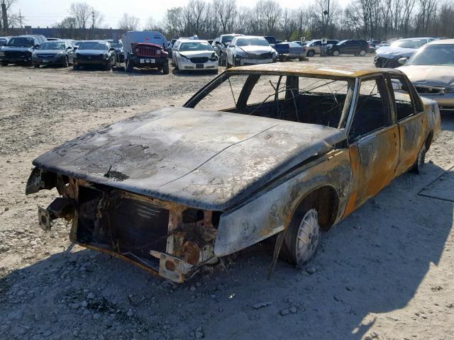 1G4HR6935GH437654 - 1986 BUICK LESABRE LI BURN photo 2