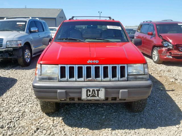 1J4GZ58S9RC257896 - 1994 JEEP GRAND CHER RED photo 9