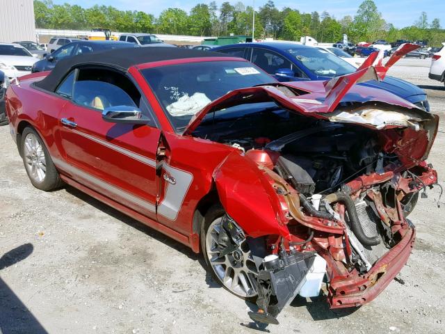 1ZVBP8FF4D5215305 - 2013 FORD MUSTANG GT RED photo 1