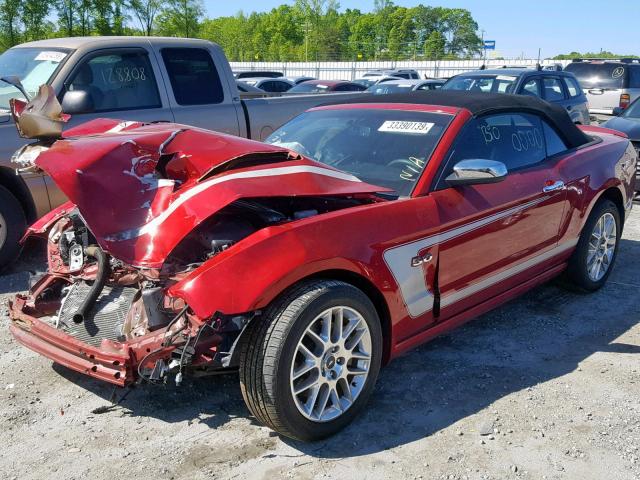 1ZVBP8FF4D5215305 - 2013 FORD MUSTANG GT RED photo 2
