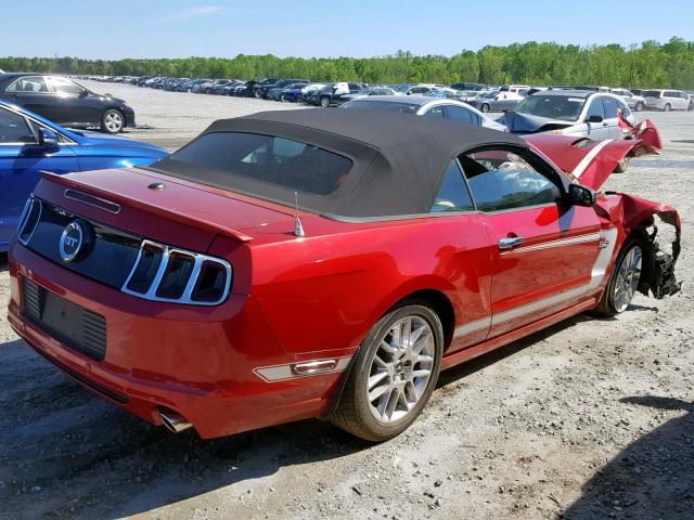1ZVBP8FF4D5215305 - 2013 FORD MUSTANG GT RED photo 4