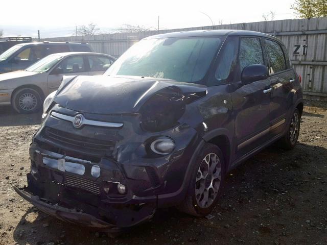 ZFBCFADH3EZ014420 - 2014 FIAT 500L TREKK CHARCOAL photo 2