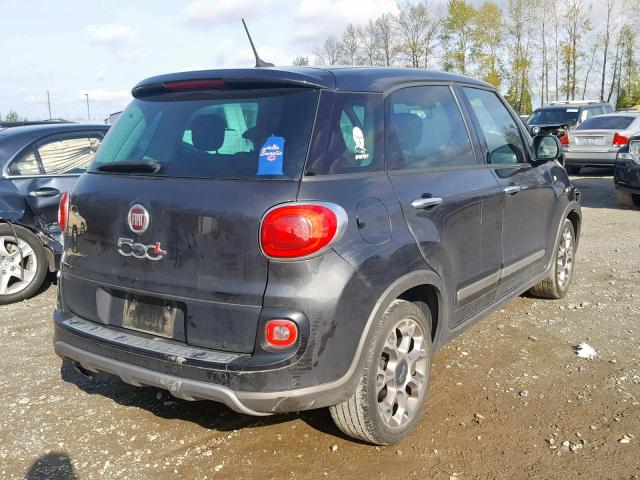 ZFBCFADH3EZ014420 - 2014 FIAT 500L TREKK CHARCOAL photo 4