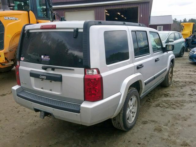 1J8HG48N26C173346 - 2006 JEEP COMMANDER SILVER photo 4