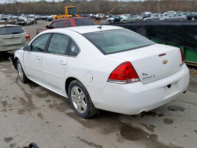 2G1WB5E30E1179360 - 2014 CHEVROLET IMPALA LIM WHITE photo 3