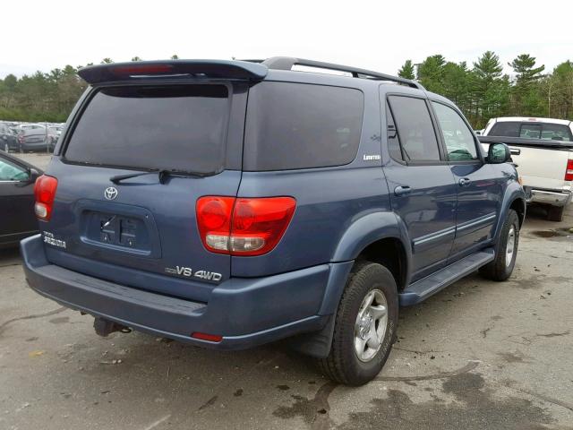 5TDBT48A35S250602 - 2005 TOYOTA SEQUOIA LI BLUE photo 4