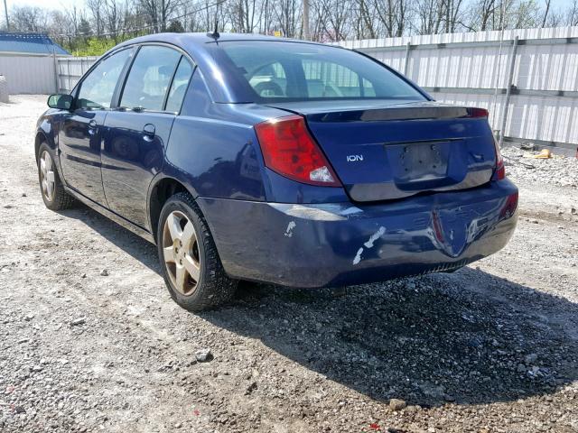1G8AJ55F67Z119666 - 2007 SATURN ION LEVEL BLUE photo 3