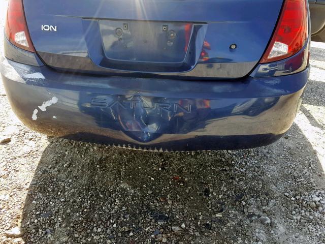 1G8AJ55F67Z119666 - 2007 SATURN ION LEVEL BLUE photo 9