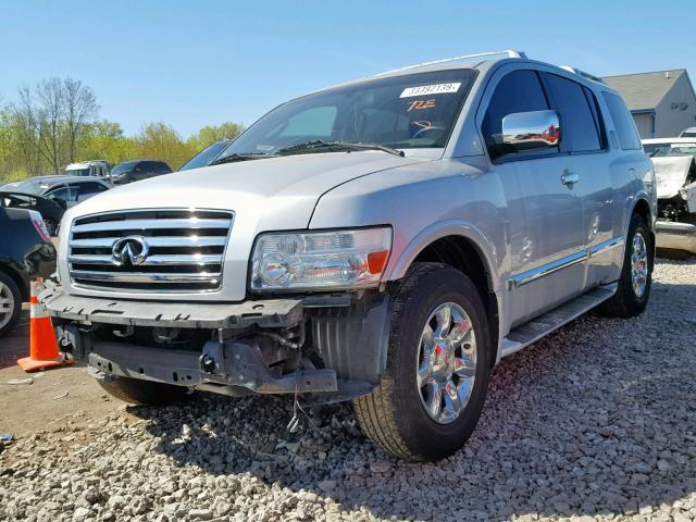 5N3AA08C26N808297 - 2006 INFINITI QX56 GRAY photo 2