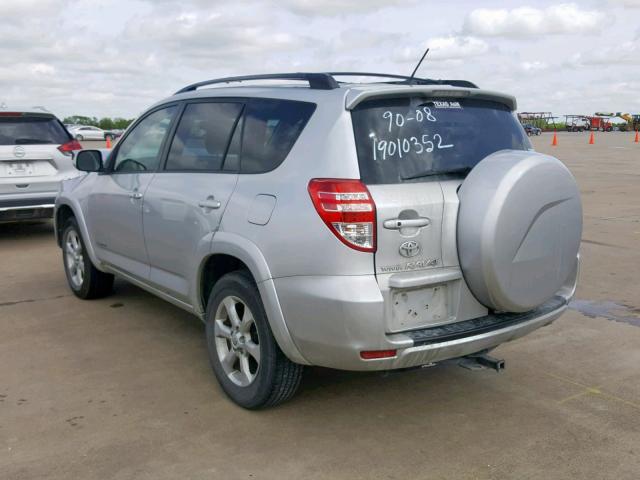 2T3YK4DV9AW008539 - 2010 TOYOTA RAV4 LIMIT SILVER photo 3