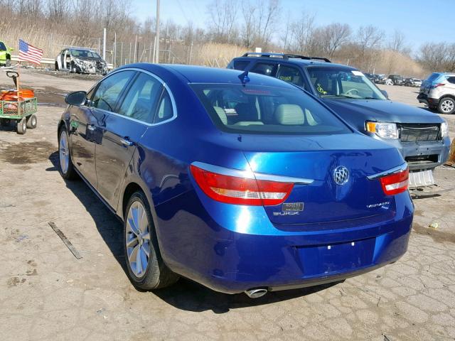 1G4PP5SK0D4151551 - 2013 BUICK VERANO BLUE photo 3