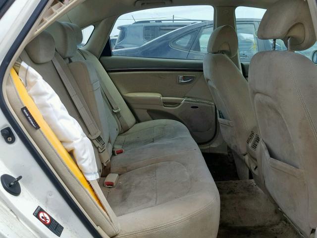 KMHFC46F96A137019 - 2006 HYUNDAI AZERA SE WHITE photo 6