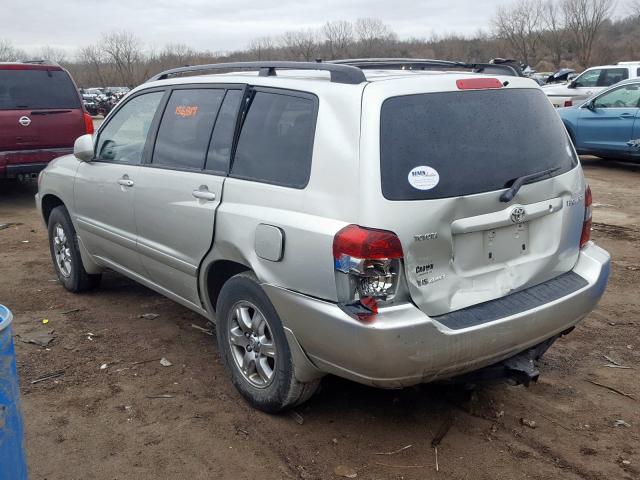 JTEEP21A840008093 - 2004 TOYOTA HIGHLANDER  photo 3