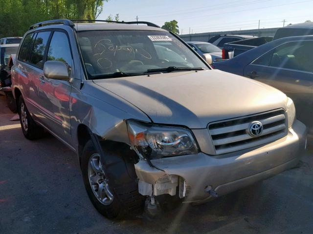 JTEDP21AX60116620 - 2006 TOYOTA HIGHLANDER GOLD photo 1