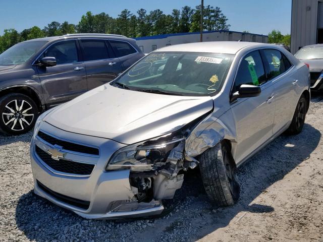 1G11B5SAXDF173621 - 2013 CHEVROLET MALIBU LS SILVER photo 2