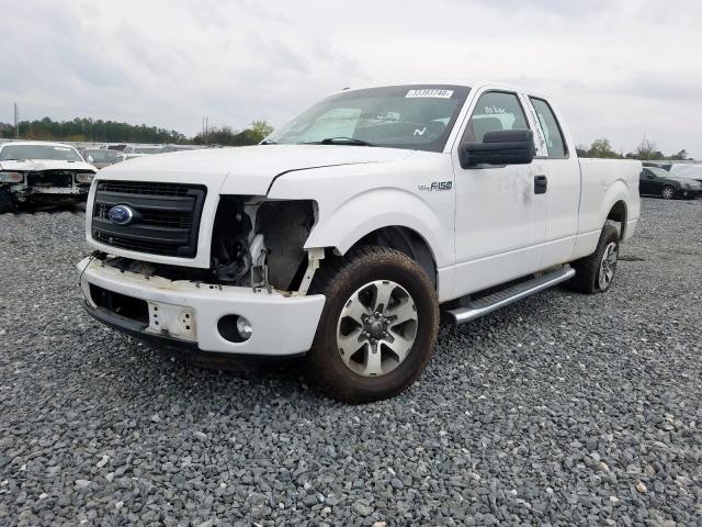 1FTEX1CM1EKG57276 - 2014 FORD F150 SUPER CAB  photo 2