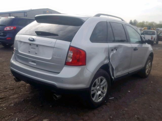 2FMDK3GC3CBA01459 - 2012 FORD EDGE SE SILVER photo 4